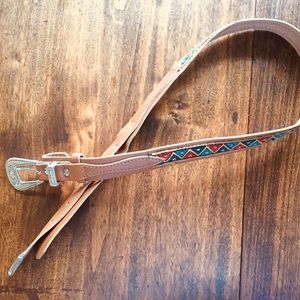 Vintage embroidered belt